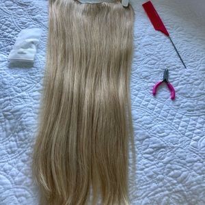 Hidden Crown halo hair extensions